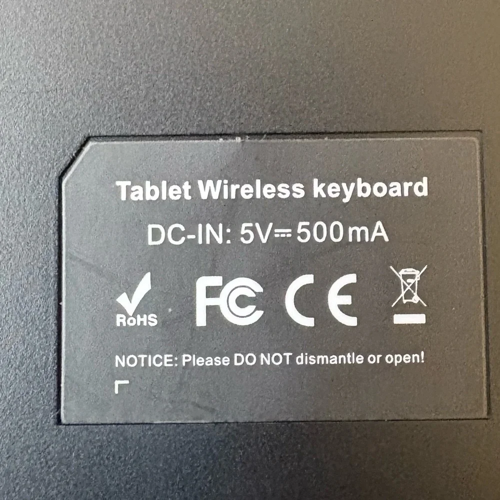 Black Tablet Keyboard Case